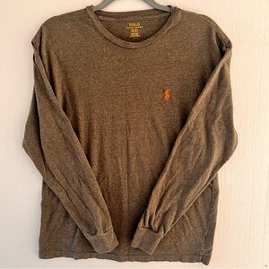 Polo by Ralph Lauren Brown Long Sleeve Tee
